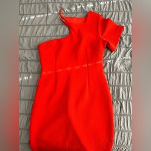 Red formal dress